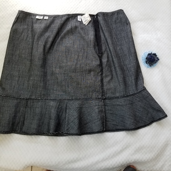 Cato Gray 3 ruffles Layered Skirt.  sz.24w - Picture 4 of 8